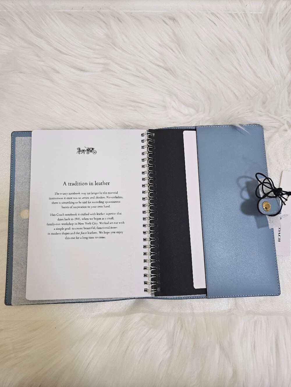Coach Notebook with Gingham Print - Picture 5 of 14